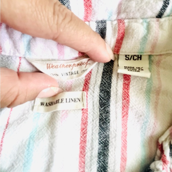 Weatherproof Vintage Tie Front Linen Shirt - Picture 5 of 6